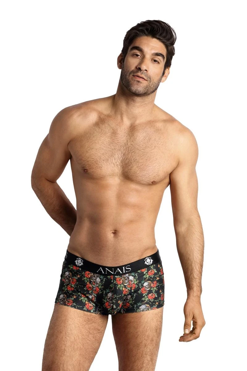 Herren Boxer Shorts mit Flower Skull Print von Anais for Men