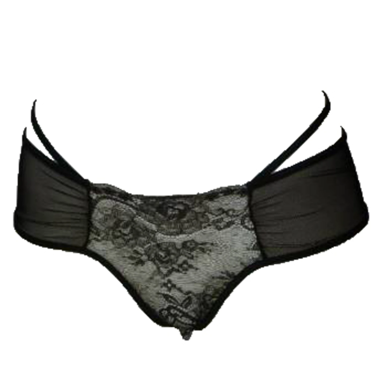 Axami Slip ouvert mit Tüll und Ajourspitze im raffinierten Schnitt Axami Slip ouvert mit Tüll und Ajourspitze im raffinierten Schnitt