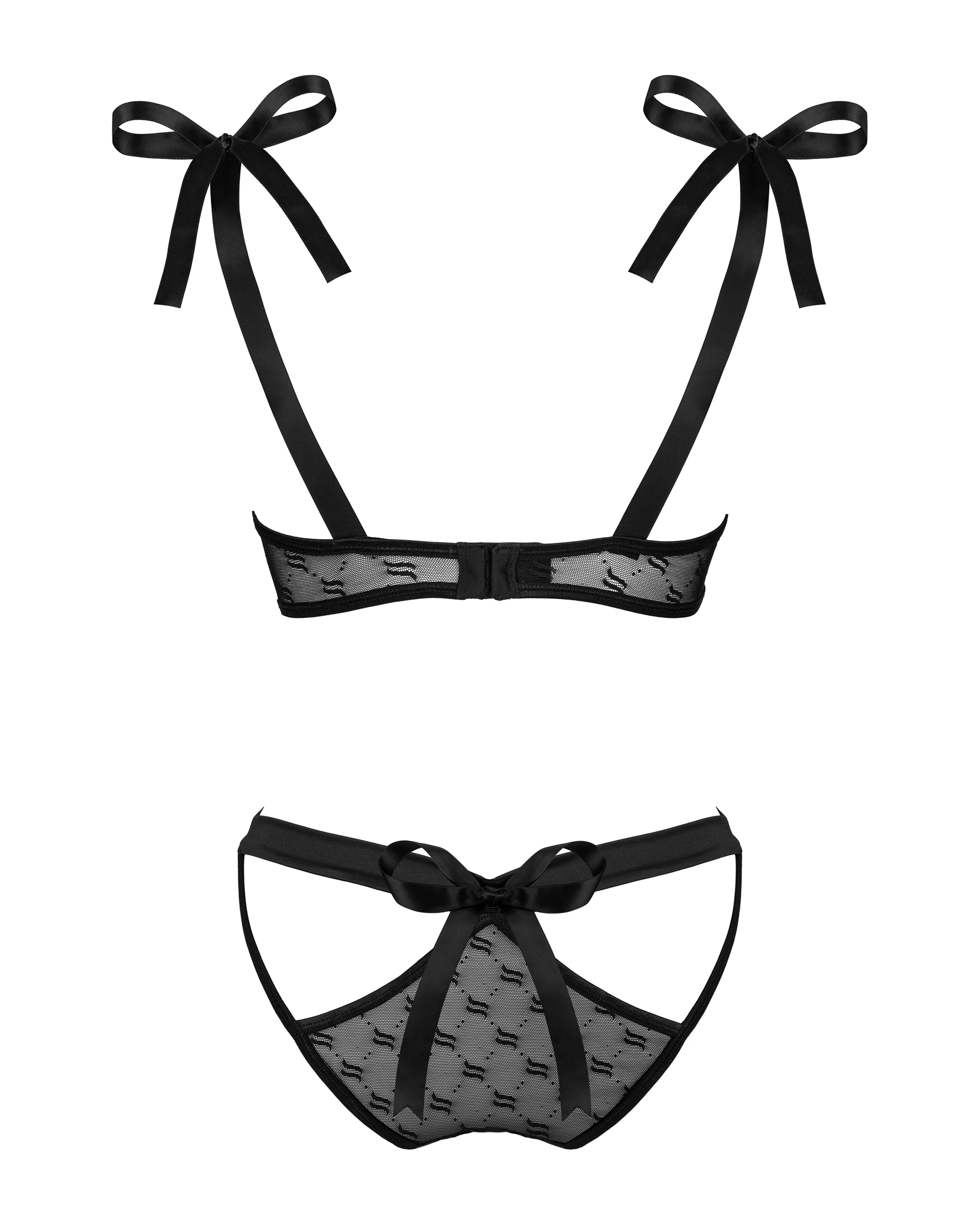 Feminines Dessous Set mit Schleifen von Obsessive