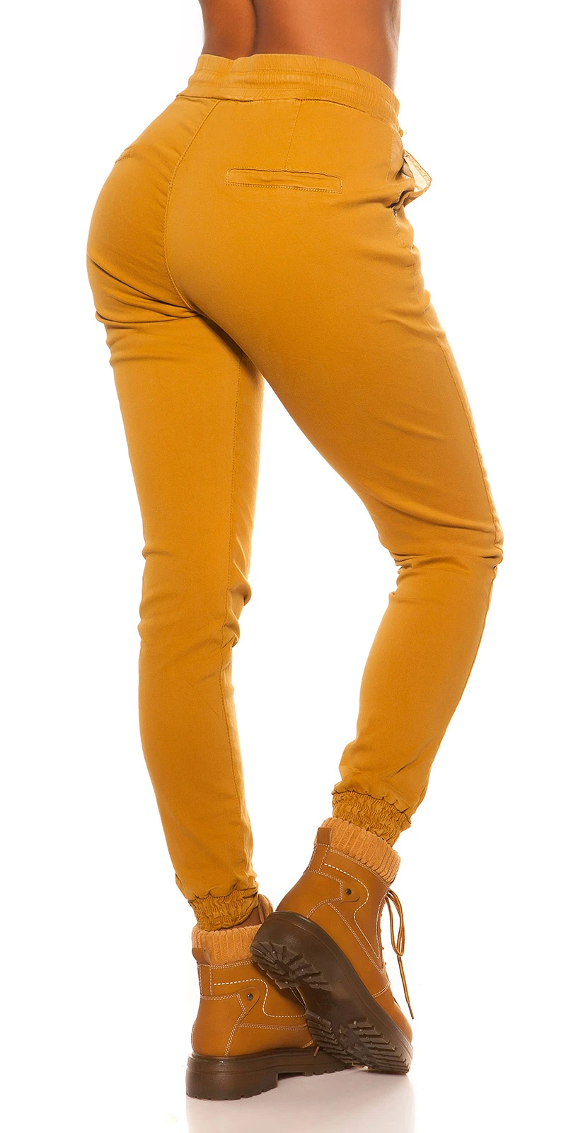 Casual High Waist Hose mit Tunnelzug-Bändel Casual High Waist Hose mit Tunnelzug-Bändel