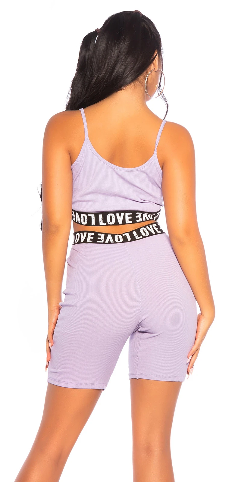 Sporty Freizeit Rippstrick Trainings-Outfit Sporty Freizeit Rippstrick Trainings-Outfit