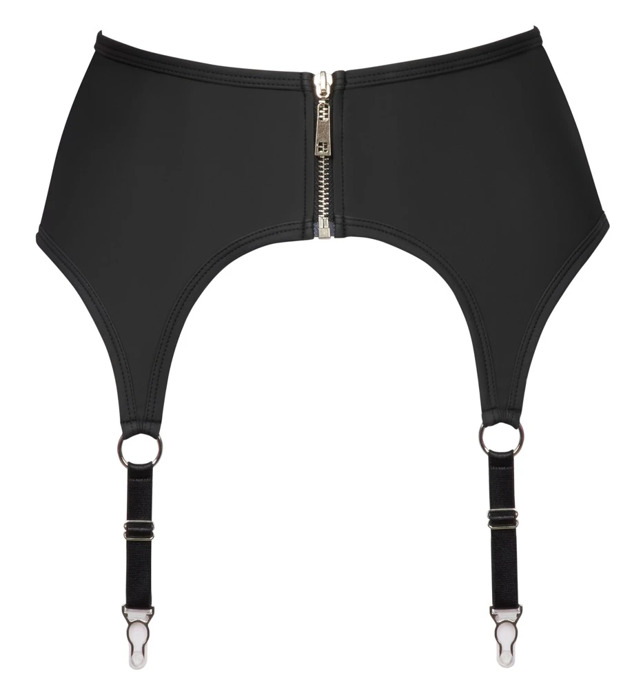 Cottelli LINGERIE exklusiver Strapshalter im edlen Mattloo vorne mit Reißverschluss