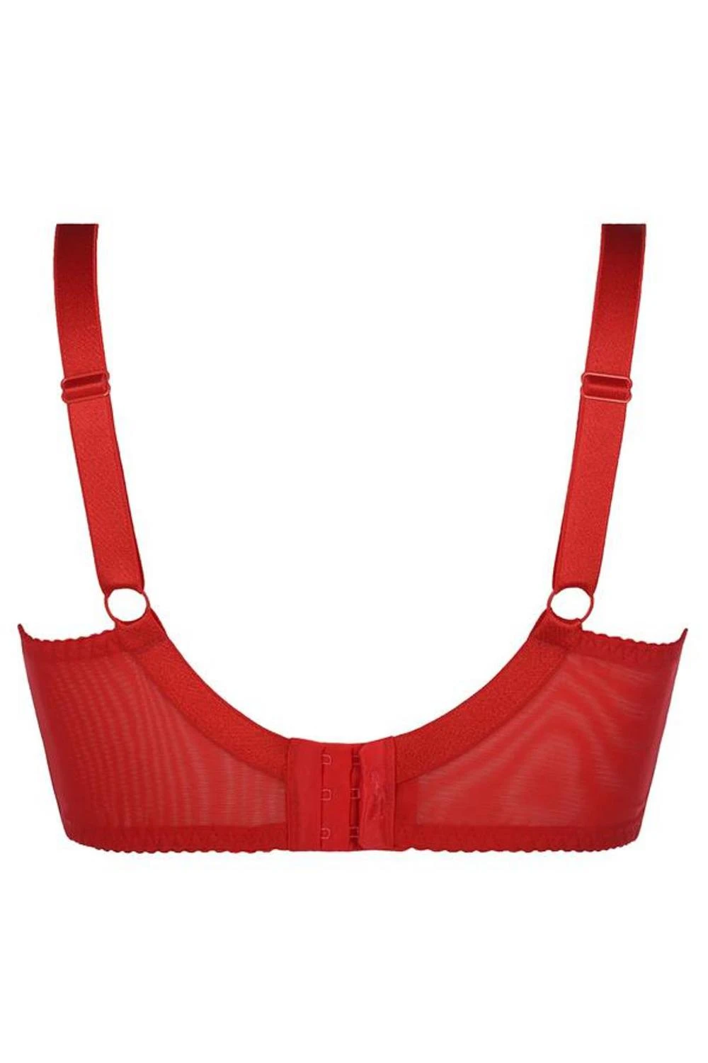 Axami Plus-Size Hebe-Bügel-BH mit Schlitzen auf den Cups und Schleifen rot Axami Plus-Size Hebe-Bügel-BH mit Schlitzen auf den Cups und Schleifen rot