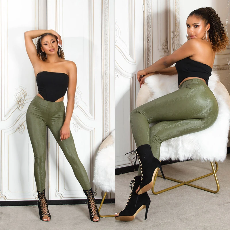Snake Printed Thermo High Waist Leggings Snake Printed Thermo High Waist Leggings