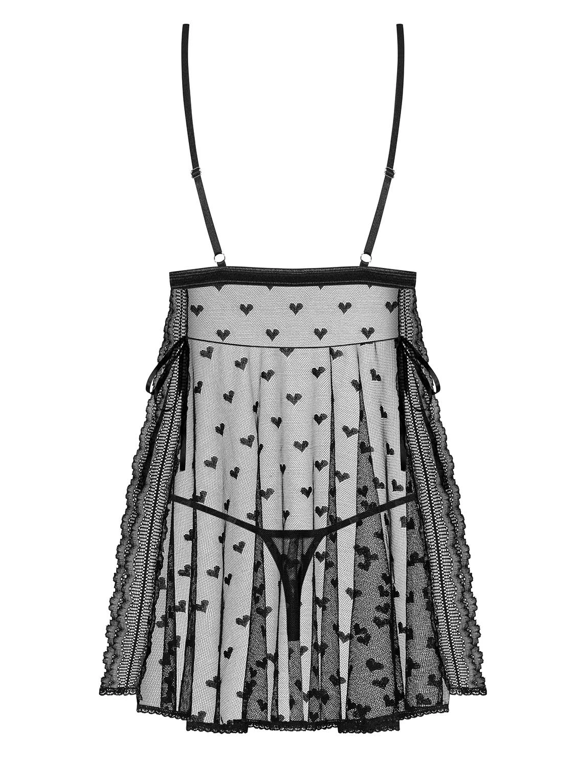 Babydoll mit romantischen Herzen
