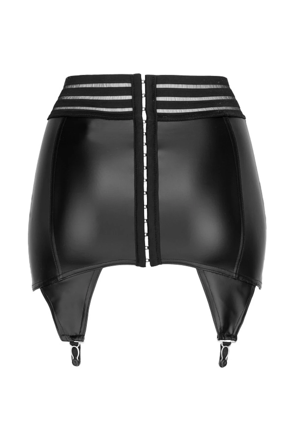 Strapsgürtel mit elastischen Bändern F156 in schwarz Strapsgürtel mit elastischen Bändern F156 in schwarz