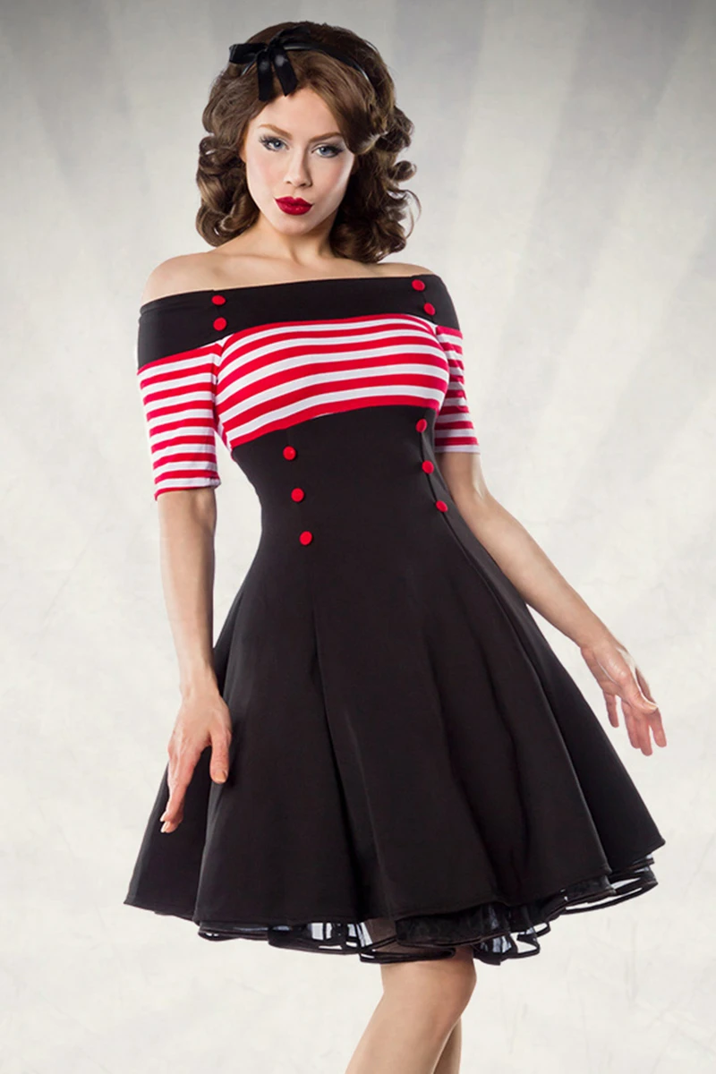 Reizendes Rockabilly Vintage-Kleid Reizendes Rockabilly Vintage-Kleid