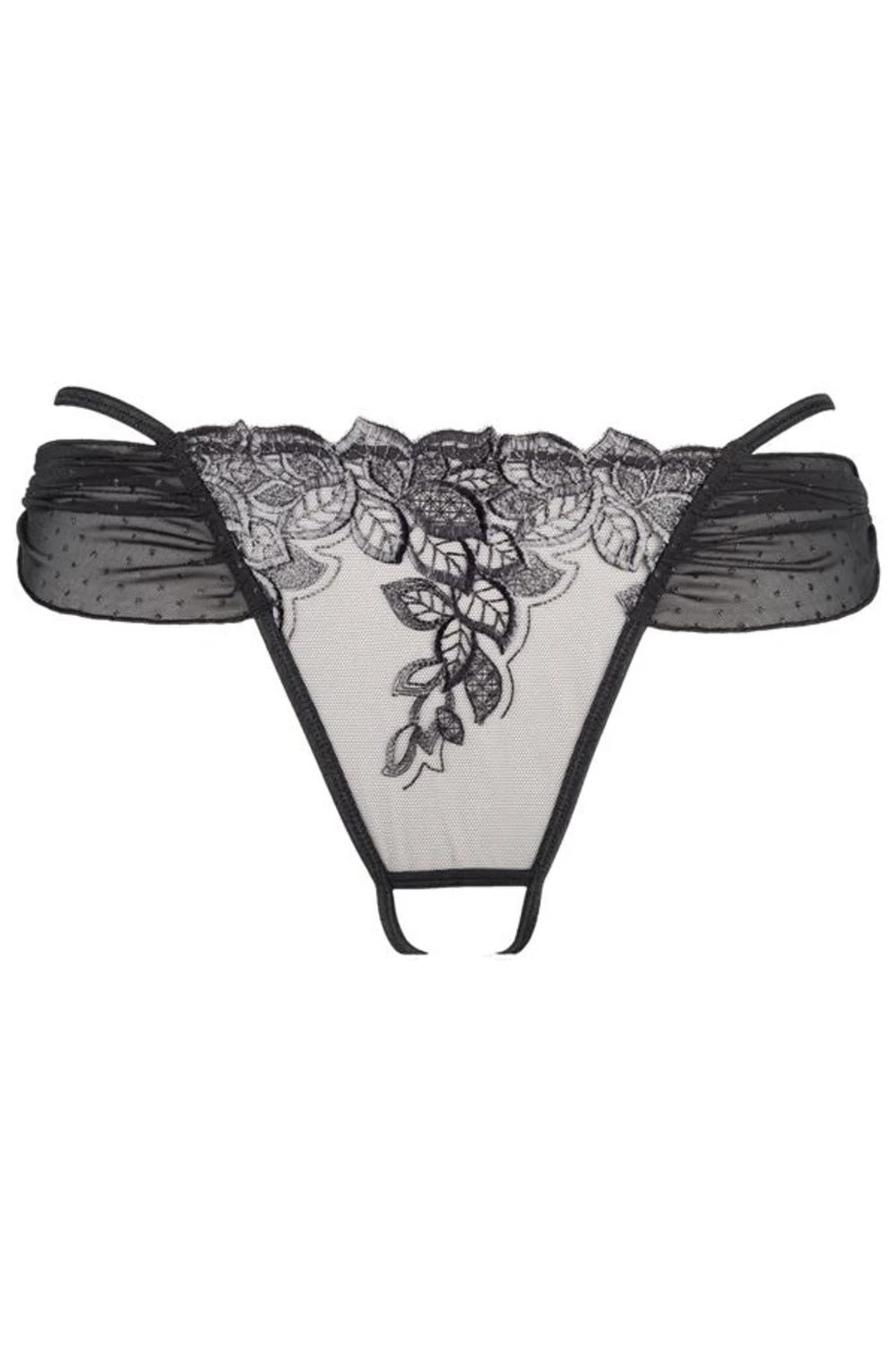 Axami sexy ouvert String mit floraler Spitze