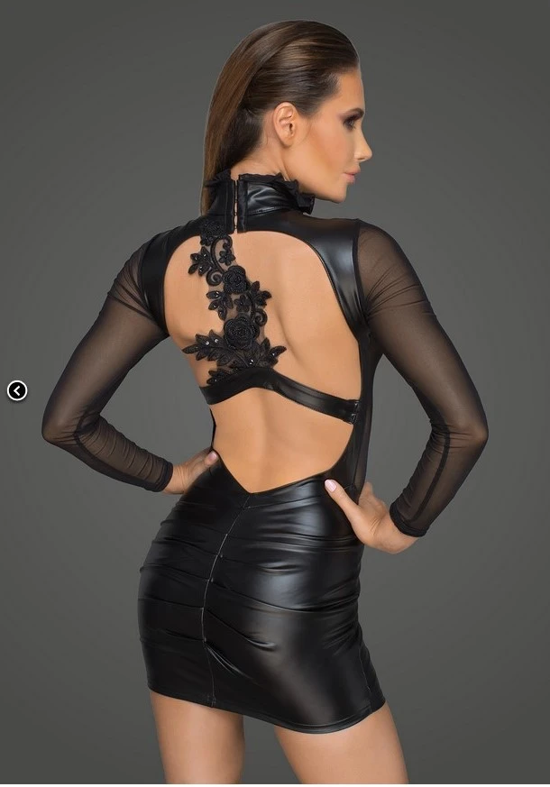 Langarm Minikleid F142 von Noir Handmade Langarm Minikleid F142 von Noir Handmade