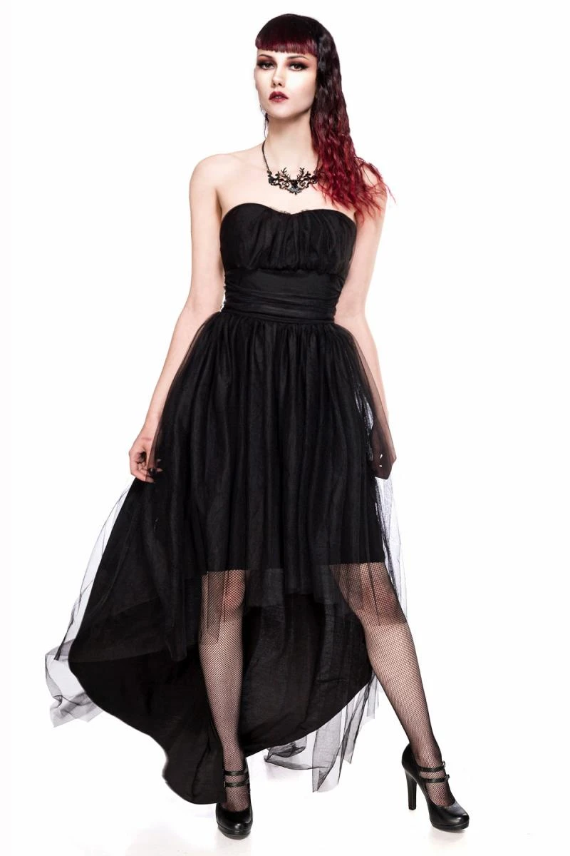 Trägerloses Tüll-Kleid Trägerloses Tüll-Kleid
