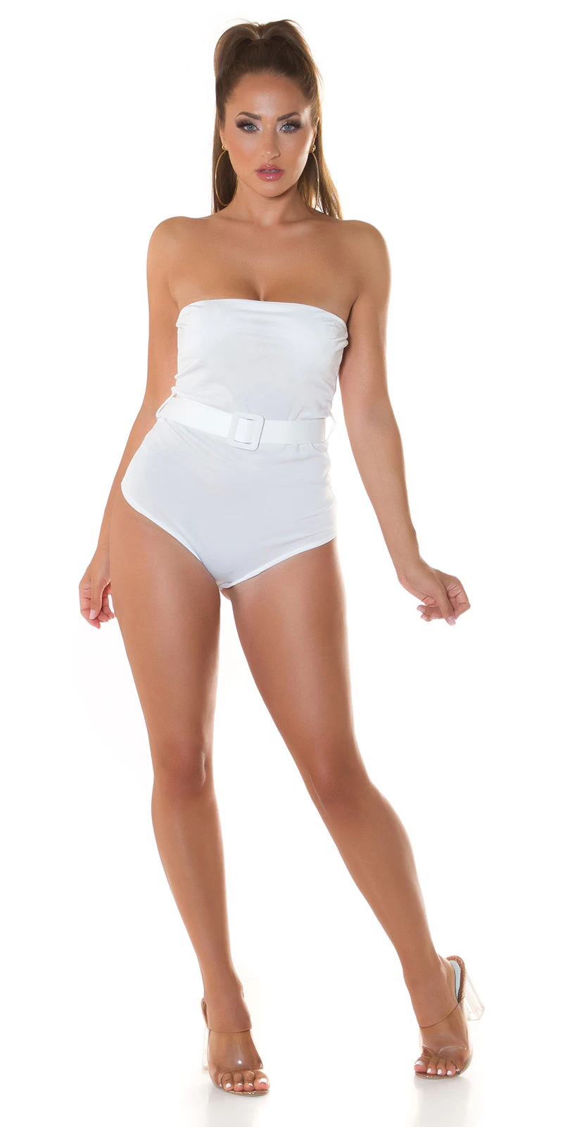 Hot Party Bandeau Bodysuit mit Gürtel Hot Party Bandeau Bodysuit mit Gürtel