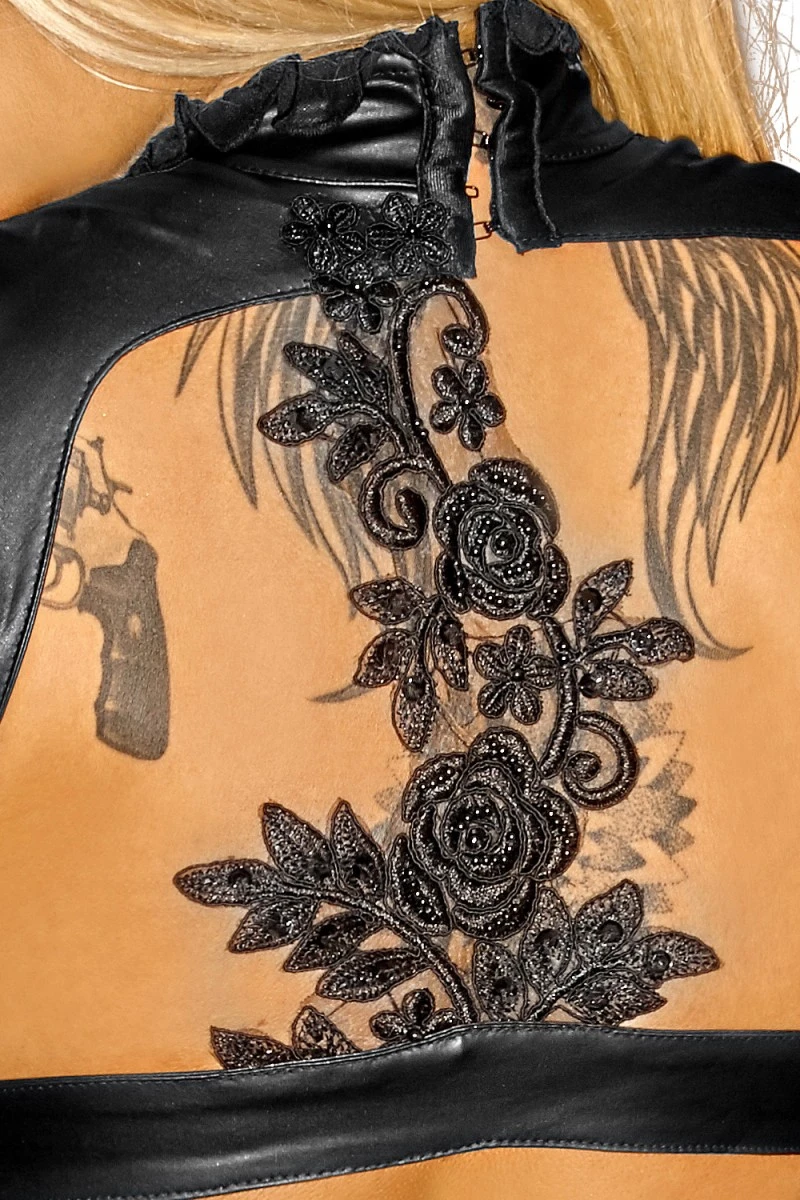 Langarm Minikleid F142 von Noir Handmade Langarm Minikleid F142 von Noir Handmade