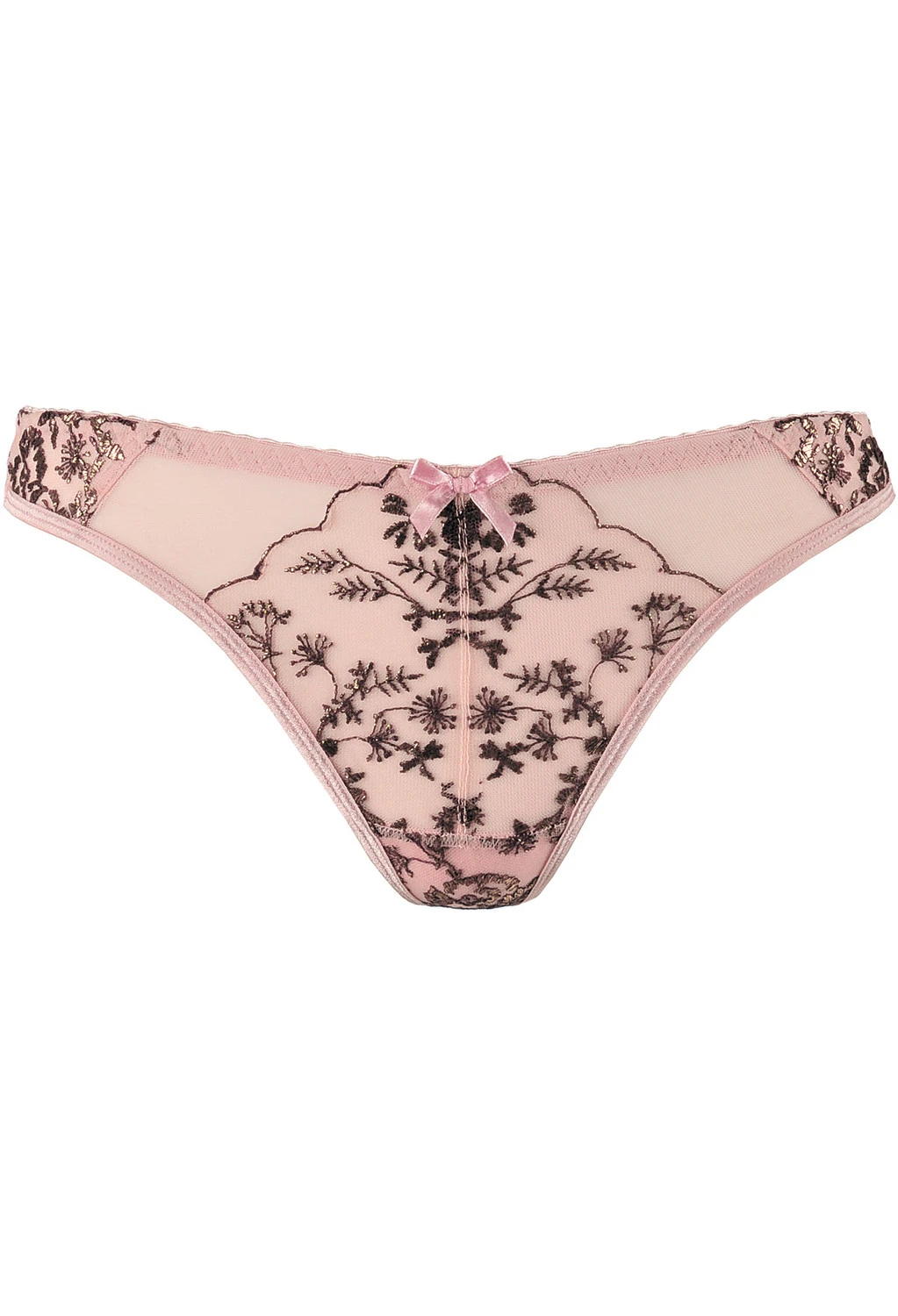 Axami zarter rosafarbener String mit goldener Verzierung Axami zarter rosafarbener String mit goldener Verzierung