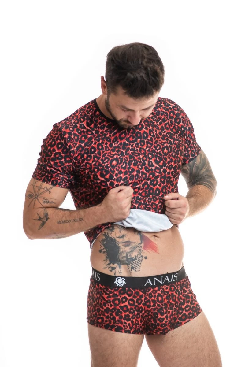 Herren T-Shirt 053544 Tribal mit Animal Print von Anais for Men