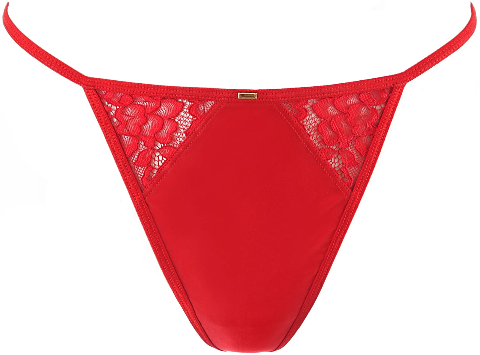Axami romantisches Babydoll mit Streifen und Spitzeneinsätzen