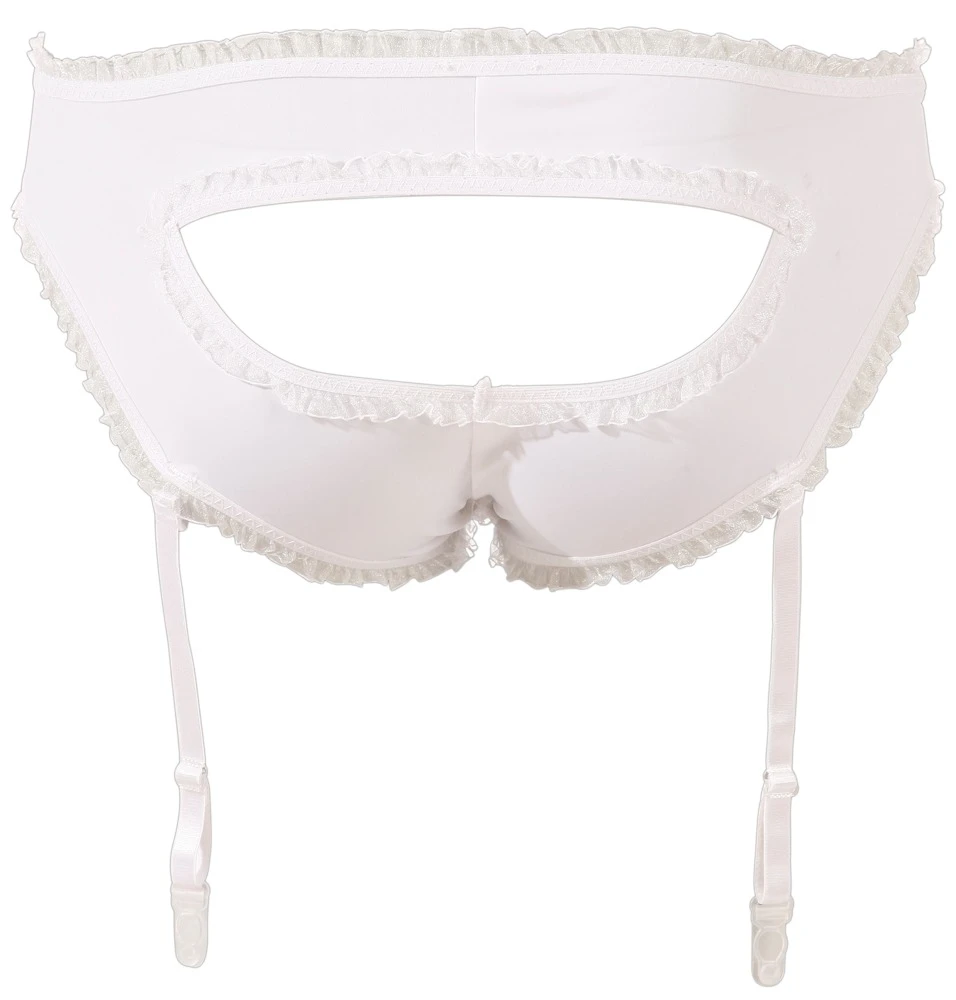 Cottelli COSTUMES Unschuldiges Schulmädchen Set mit Top, Miniroc, Krawatte und Ouvert Slip