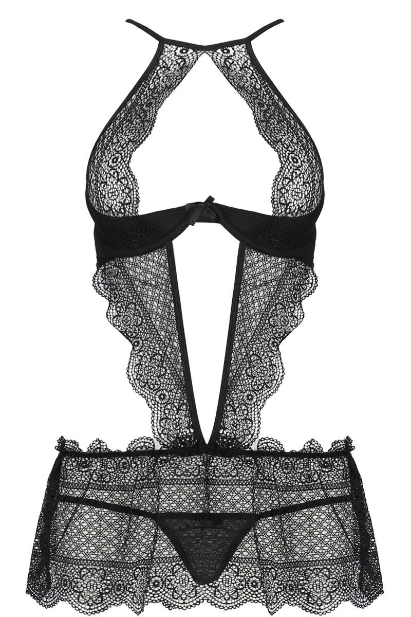 Spitzen Chemise mit tiefem Ausschnitt von Passion Dessous