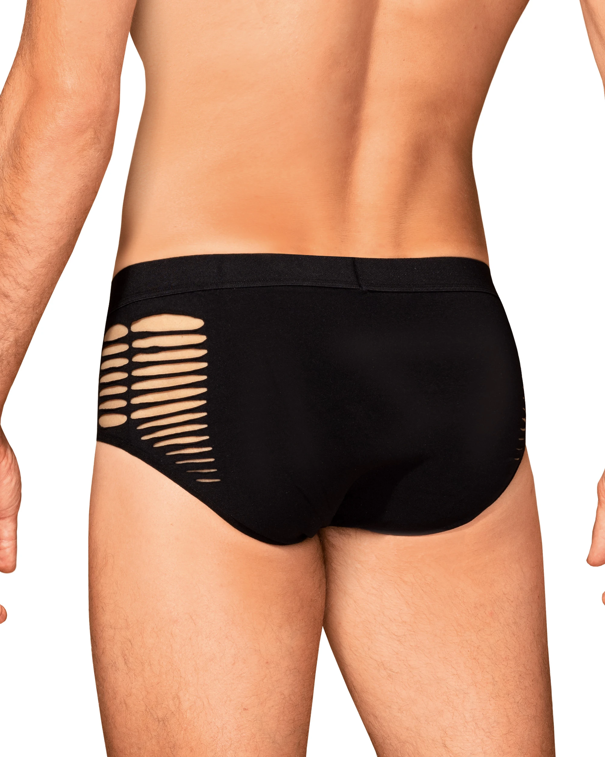 Herren M101 Slip blickdicht mit Cutouts von Obsessive