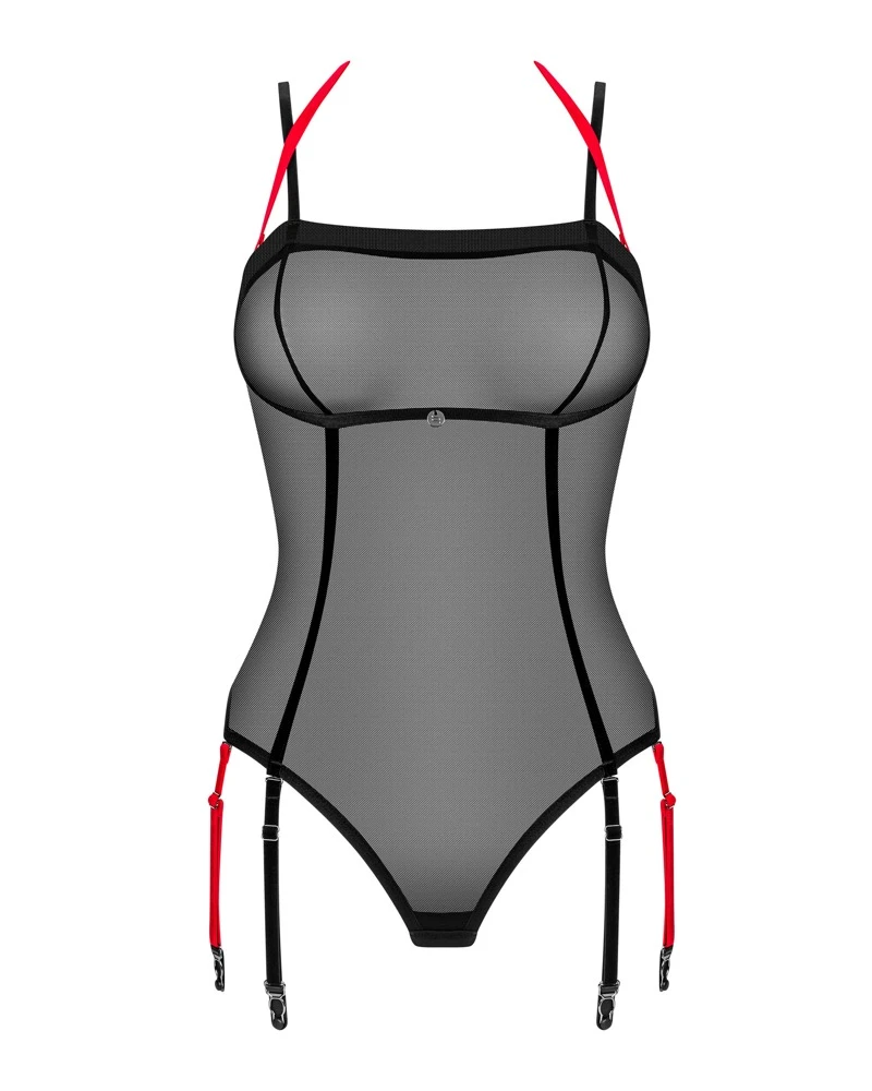 Obsessive Sexy Semitransparenter Body durchsichtiges Dessous Set in verführerischen schwarz. Obsessive Sexy Semitransparenter Body durchsichtiges Dessous Set in verführerischen schwarz.