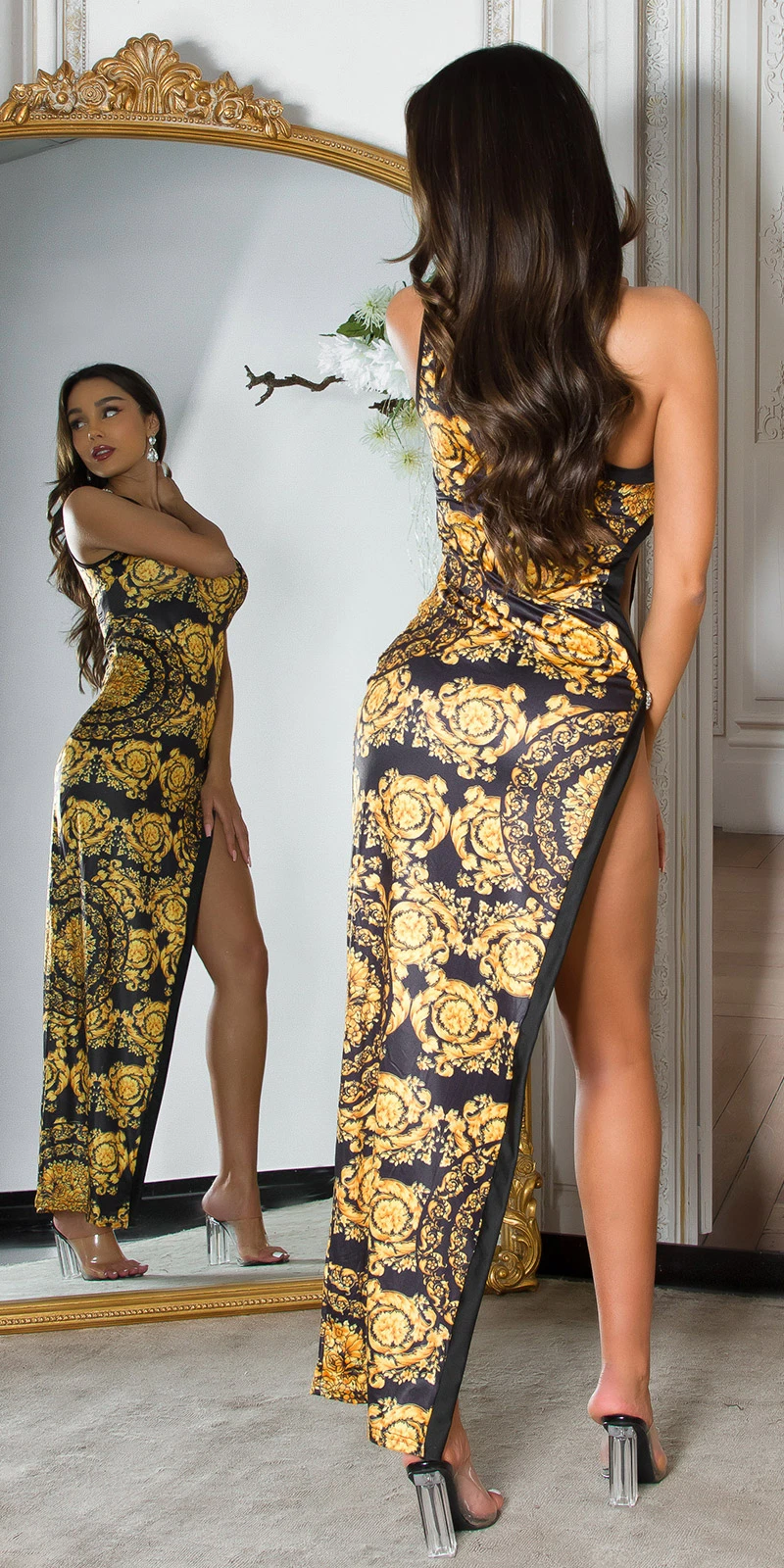 Sensational Party One Shoulder Kleid mit Cutout und Schlitz Sensational Party One Shoulder Kleid mit Cutout und Schlitz