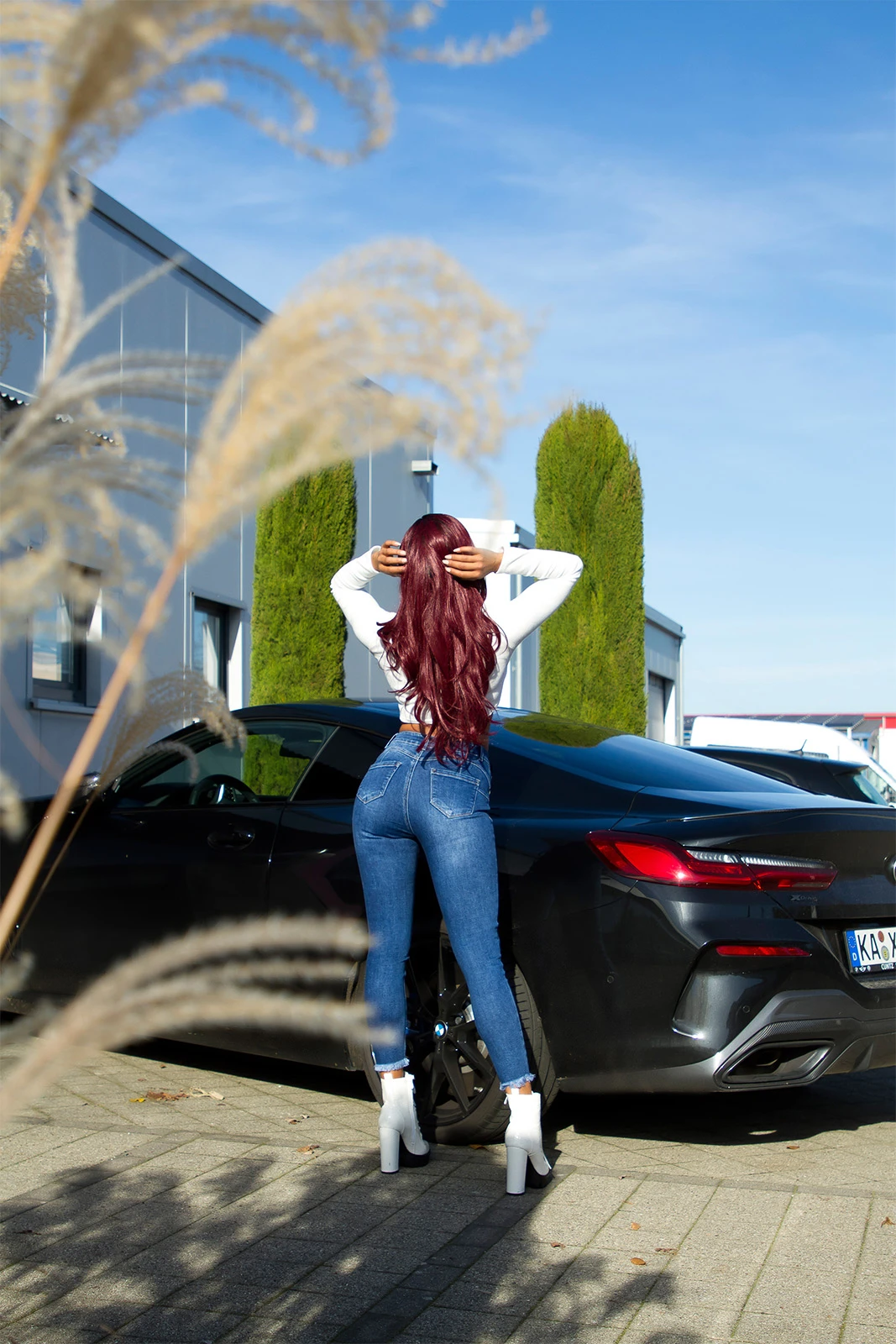 Stylo High Waist Push-up Jeans im Destroyed-Look Stylo High Waist Push-up Jeans im Destroyed-Look