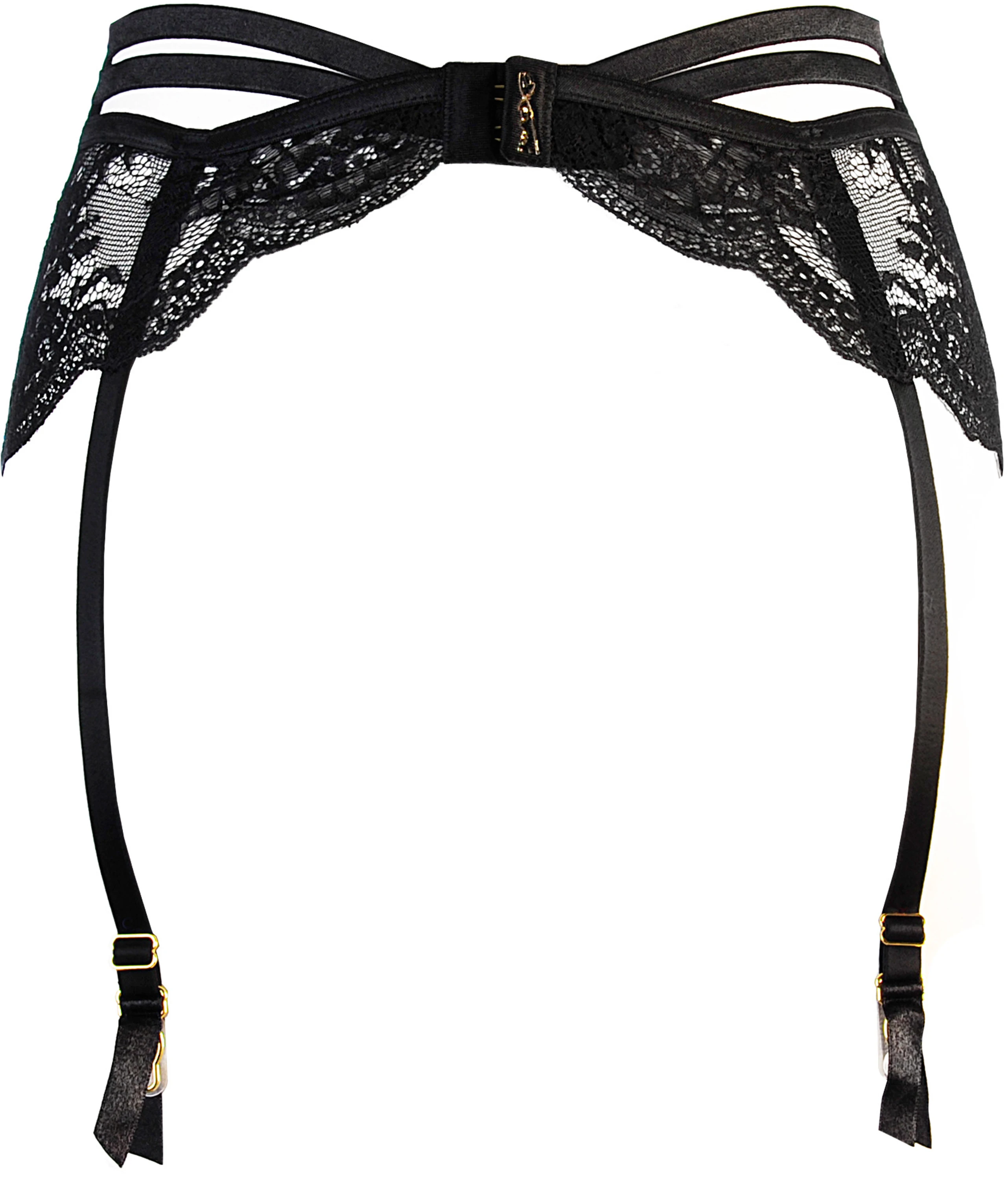 Axami schwarzer Strapsgürtel/Halter in schwarzer Transparenz mit Spitzendetails, Spitzen-Verzierung, Hüftbetonte Elastische Riemchen Axami schwarzer Strapsgürtel/Halter in schwarzer Transparenz mit Spitzendetails, Spitzen-Verzierung, Hüftbetonte Elastische Riemchen