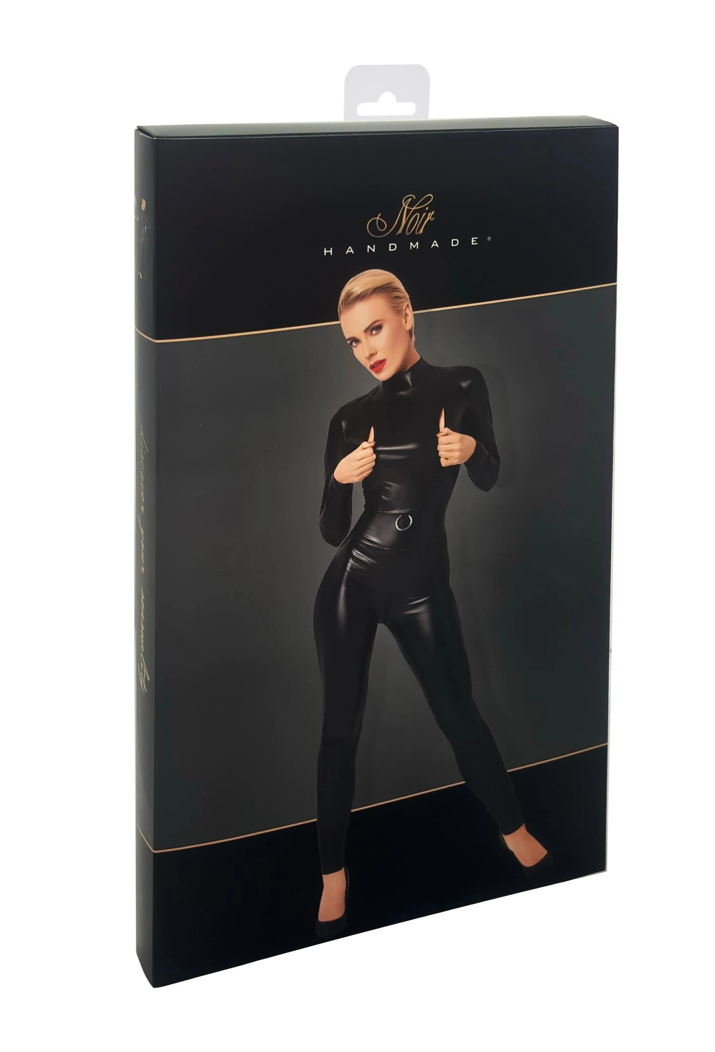 F319 Powerwetlook Catsuit Overall im Powerwetlookl Zip Reißverschlüsse über den Brüsten von Noir Handmade F319 Powerwetlook Catsuit Overall im Powerwetlookl Zip Reißverschlüsse über den Brüsten von Noir Handmade