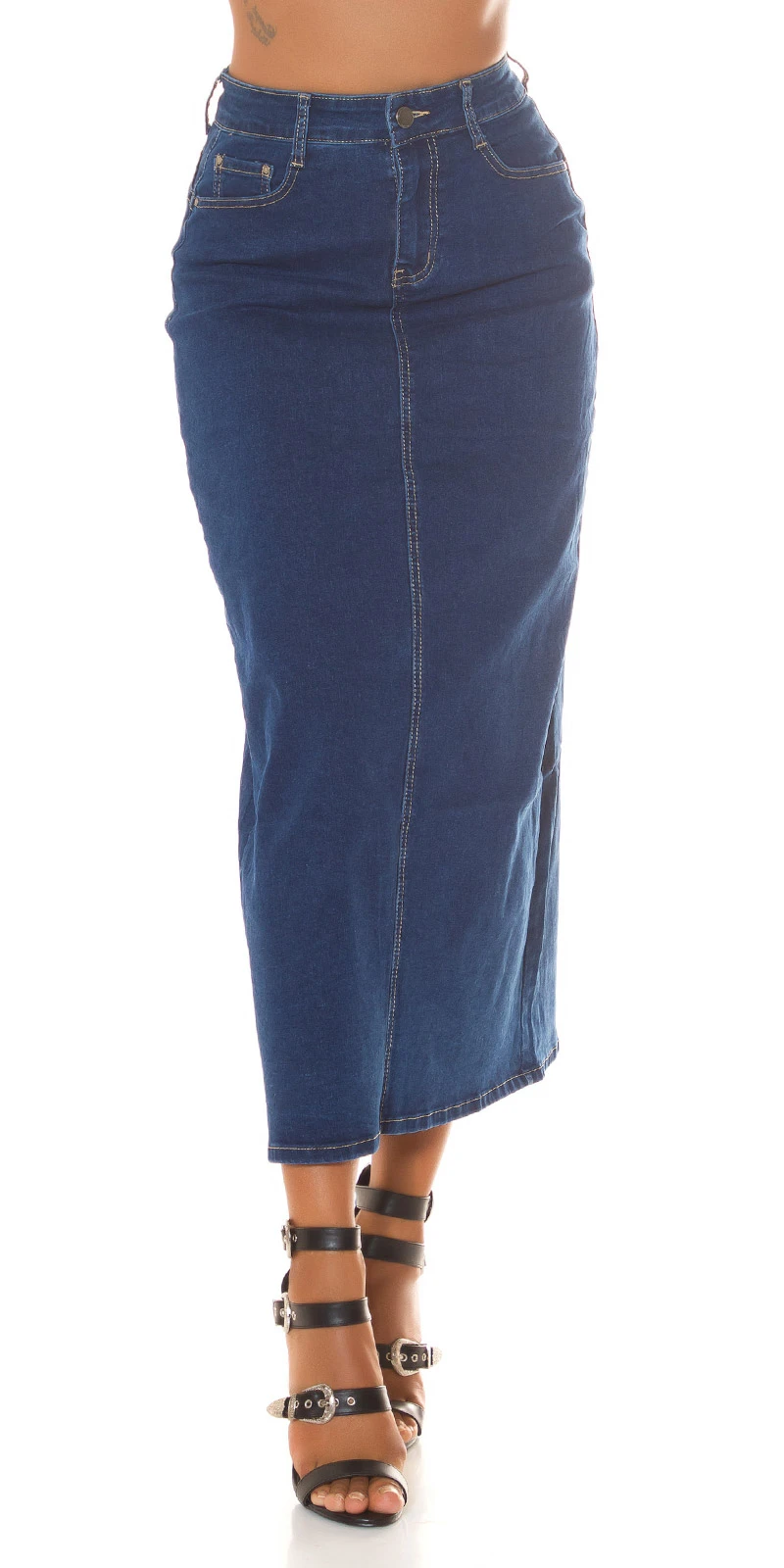 Maxi Rock High Waist mit Schlitz hinten Maxi Rock High Waist mit Schlitz hinten