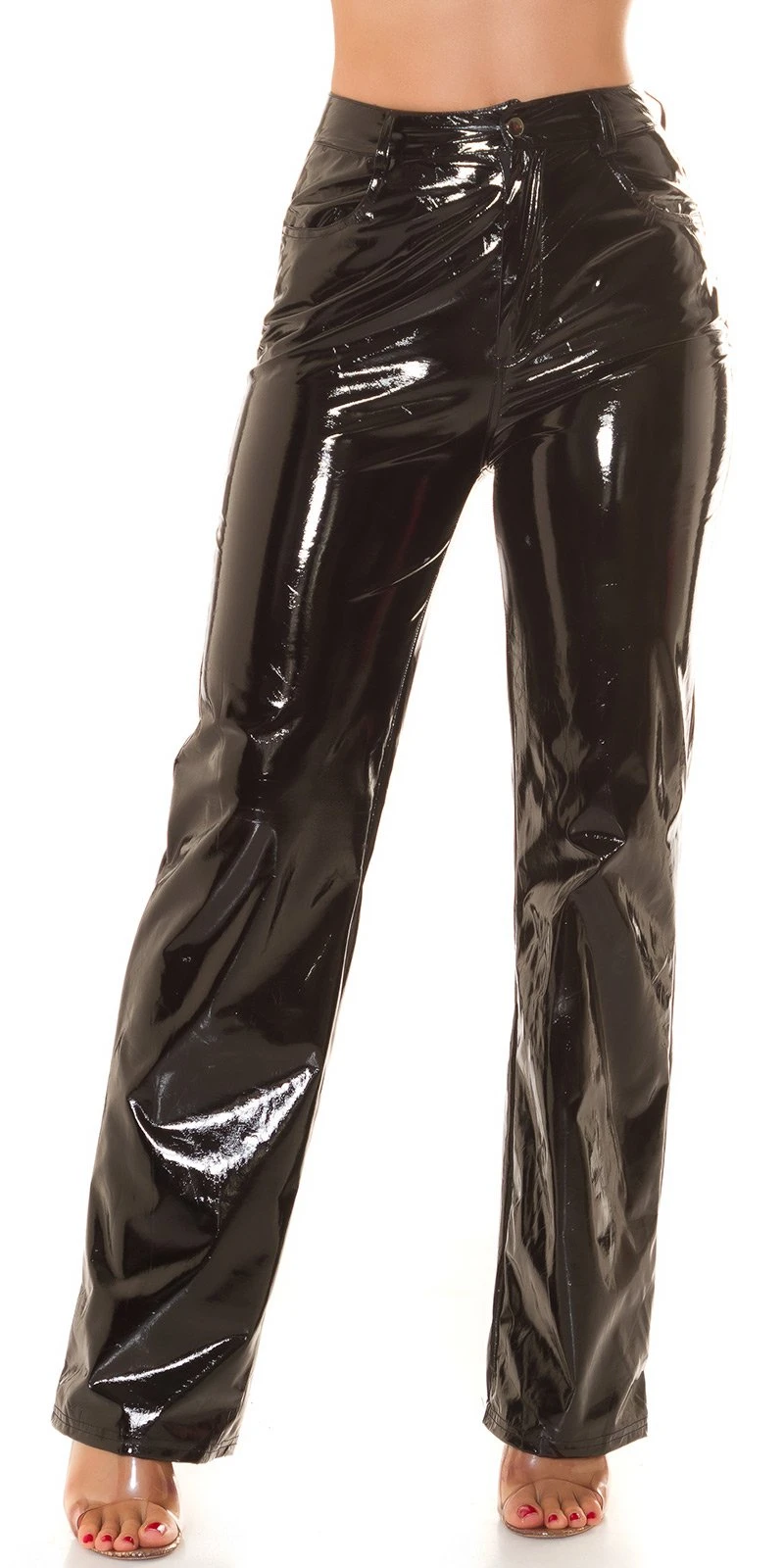 Latex Look Schlaghose Latex Look Schlaghose