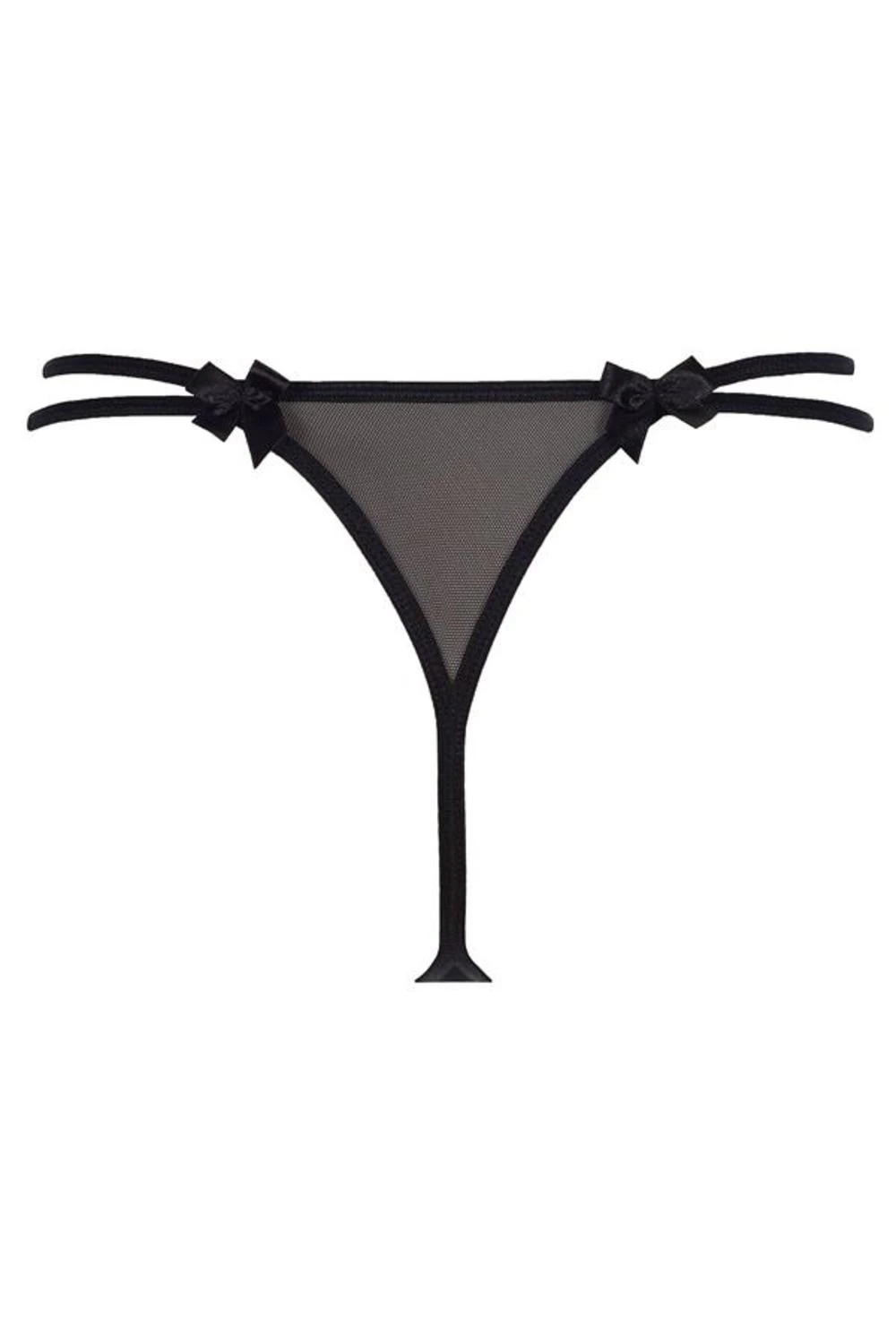 Axami beige/schwarz zweilagiger String Axami beige/schwarz zweilagiger String