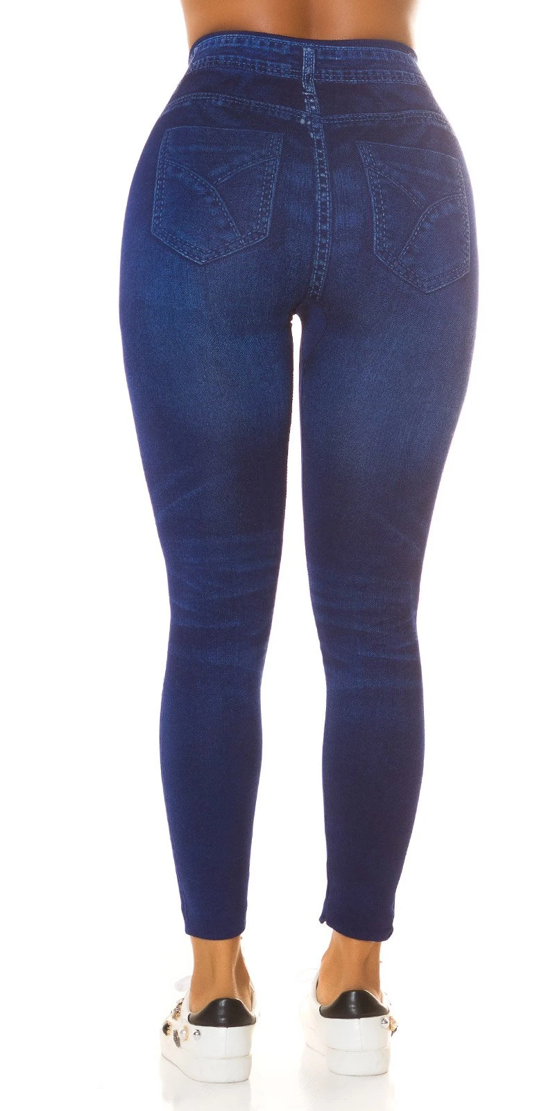 Basic Highwaist-Leggings im Jeans-Look: Stil und Komfort vereint für jeden Anlass, in zwei Farben erhältlich Basic Highwaist-Leggings im Jeans-Look: Stil und Komfort vereint für jeden Anlass, in zwei Farben erhältlich