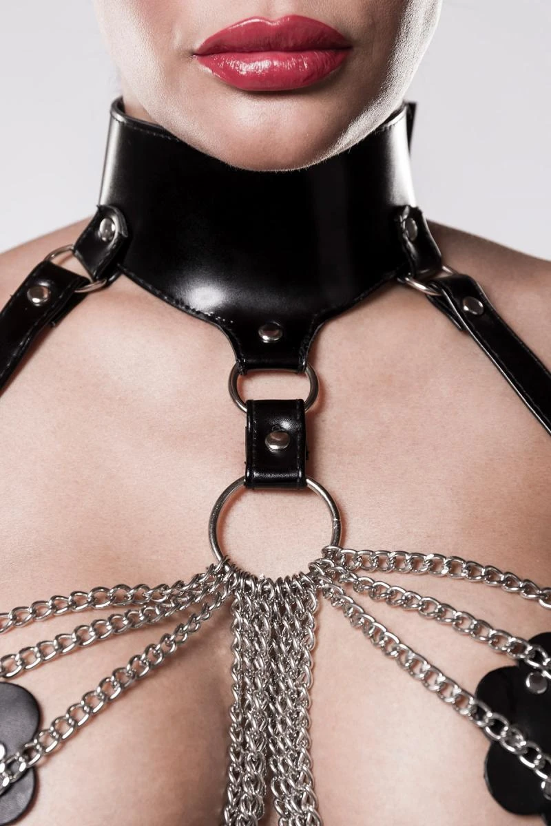 Harness Erotik Kettenset mit Top und String von Grey Velvet