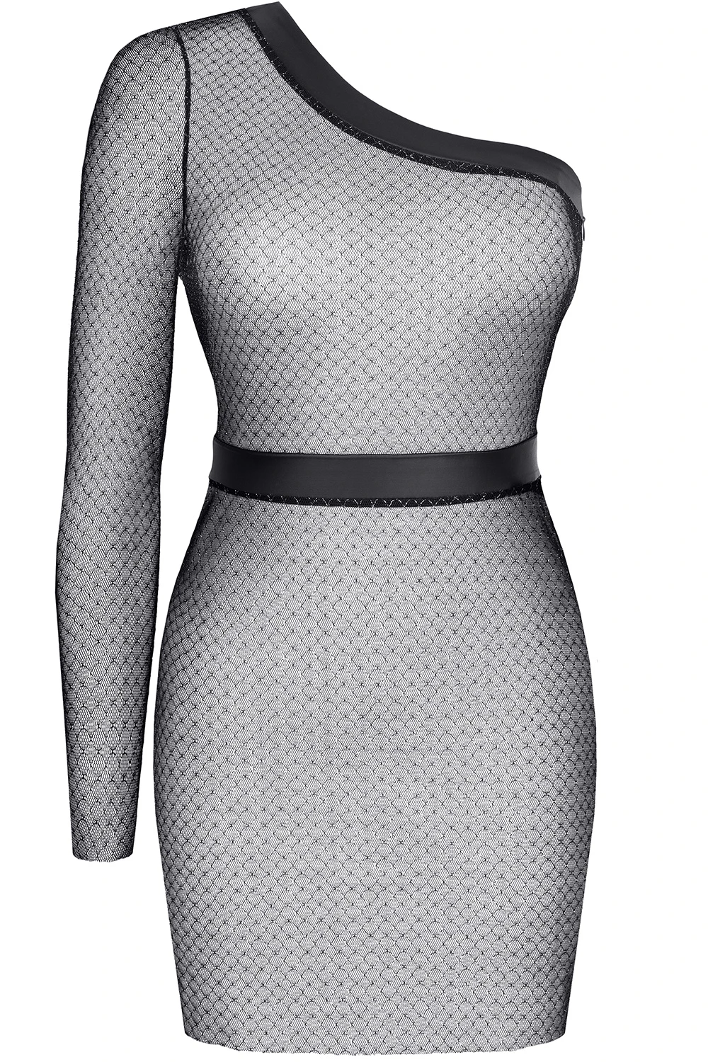 Asymetrisches durchsichtiges Minikleid Asymetrisches durchsichtiges Minikleid