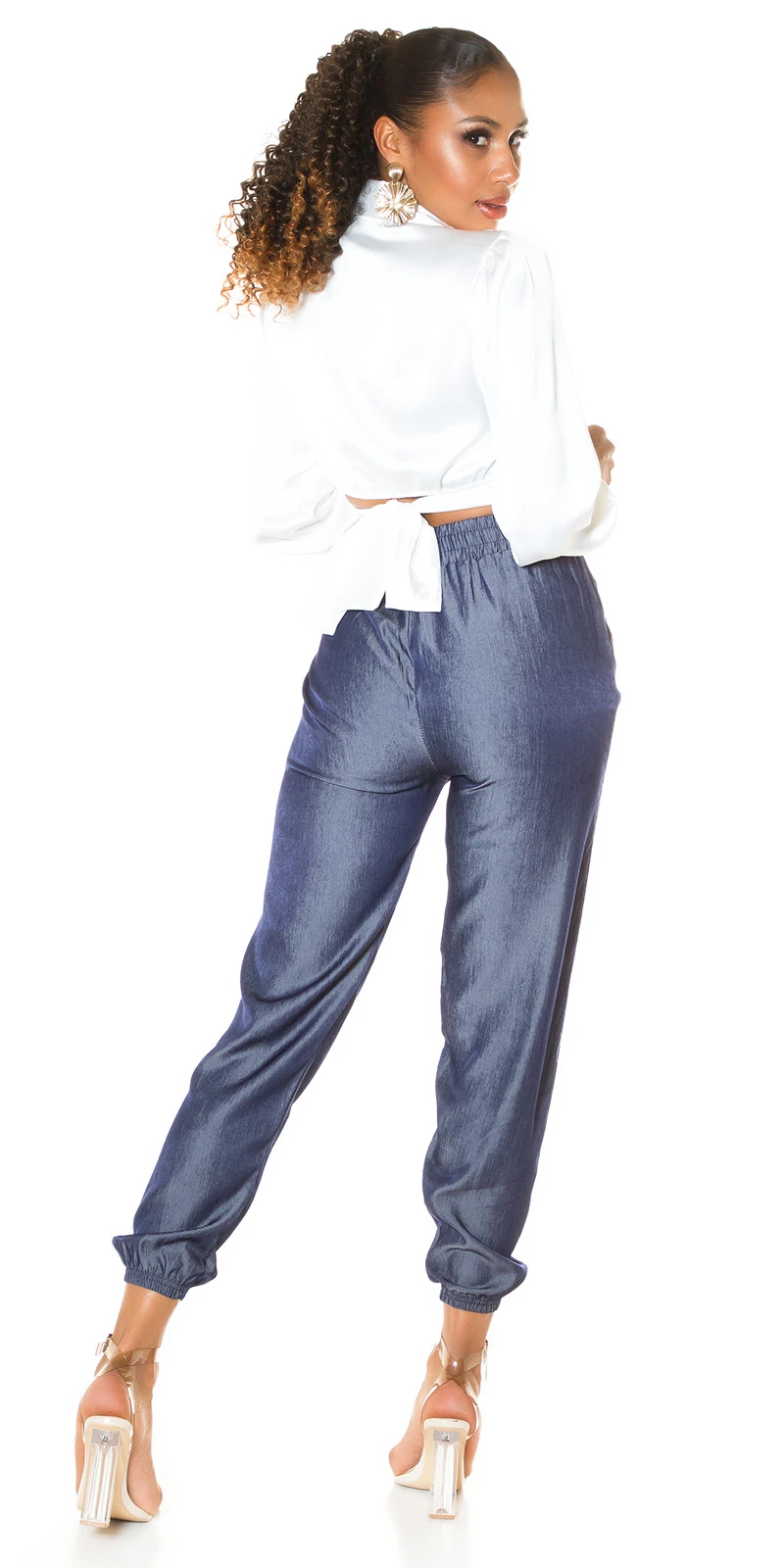 Stylo High Waist Jeans Look Jogger Hose Stylo High Waist Jeans Look Jogger Hose