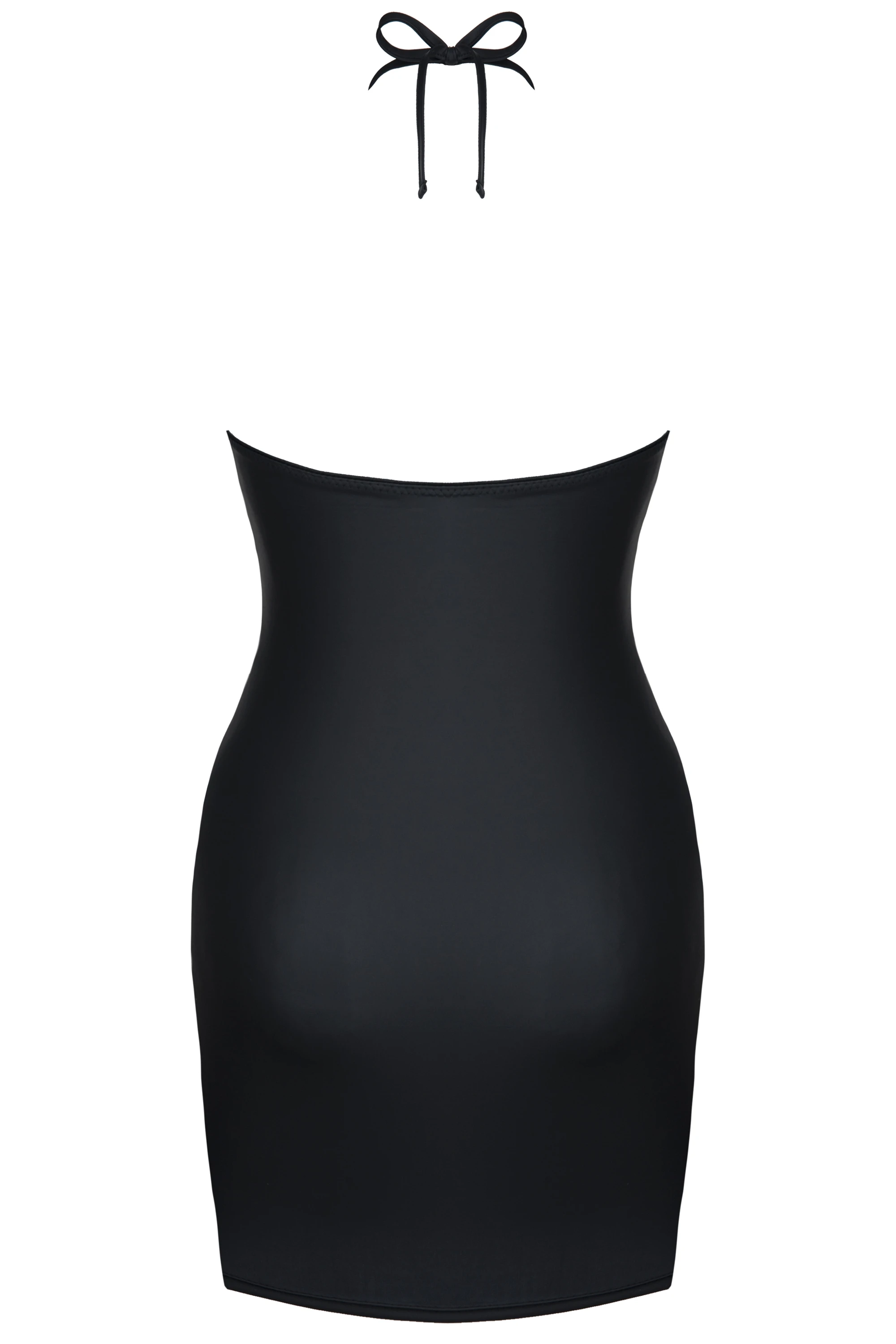 Wetlook Minikleid mit tiefen Ausschnitt Dark Desire Collection