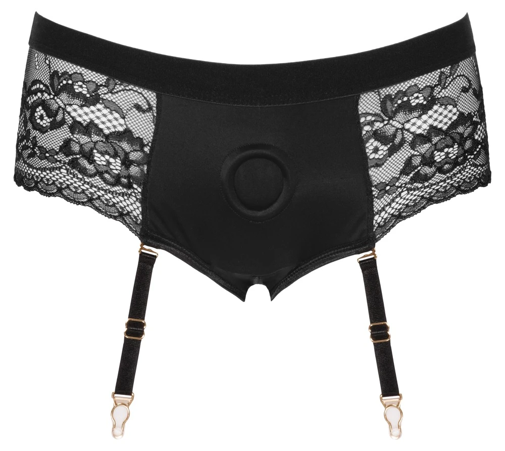 Bad Kitty Po-freie Panties mit Strap-on-Haltering vorne