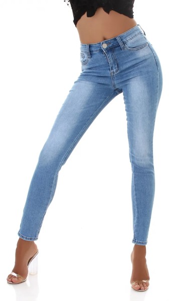 Basic High Waist Skinny Jeans