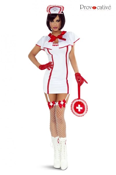 Krankenschwester Outfit PR1302 mit Accessoires von Provocative