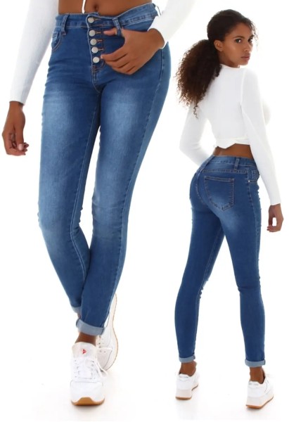 Casual High Waist Skinny Jeans