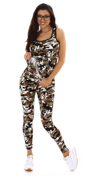 Sporty Fitness Training 2-Teiler im Camouflage Look