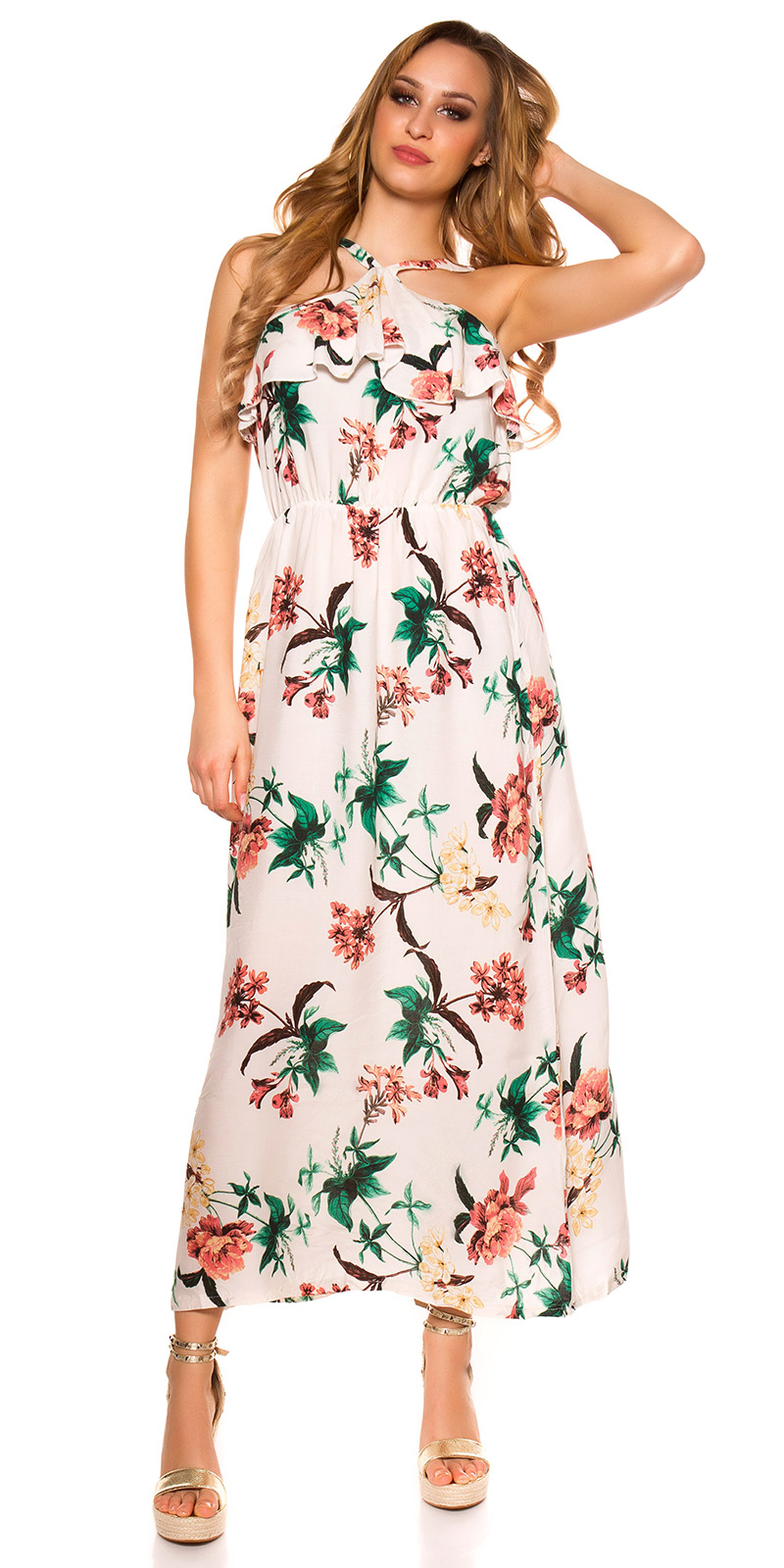 Pinafore Dress Maxi Dress Flower Print Summer Dress | eBay