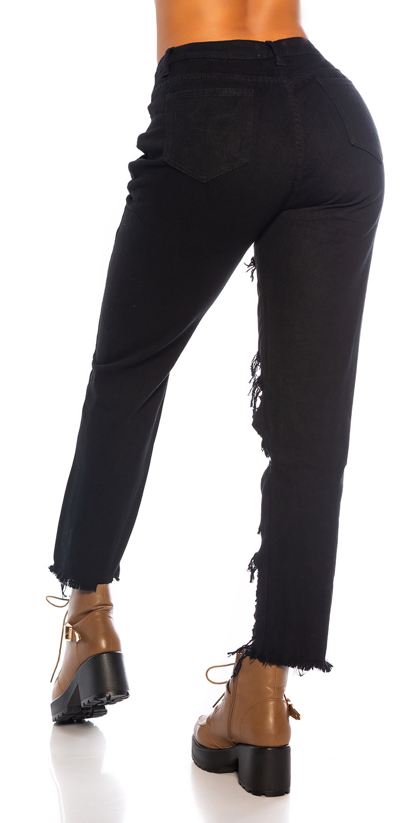 extreme destroyed jeans