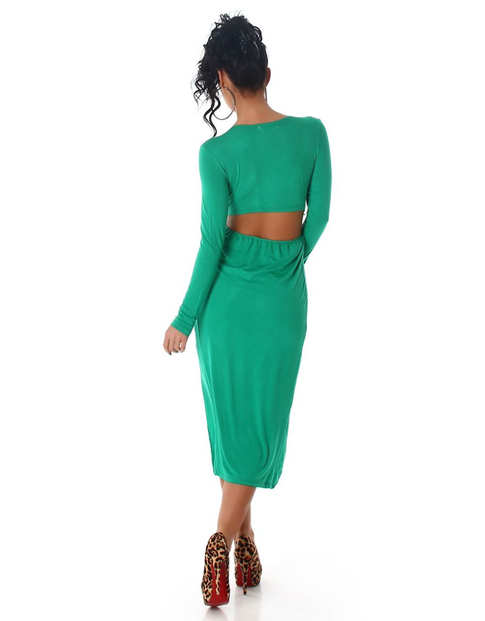 Sensationelles Kleid im Wickel-Look mit Rücken-Cutout | eBay