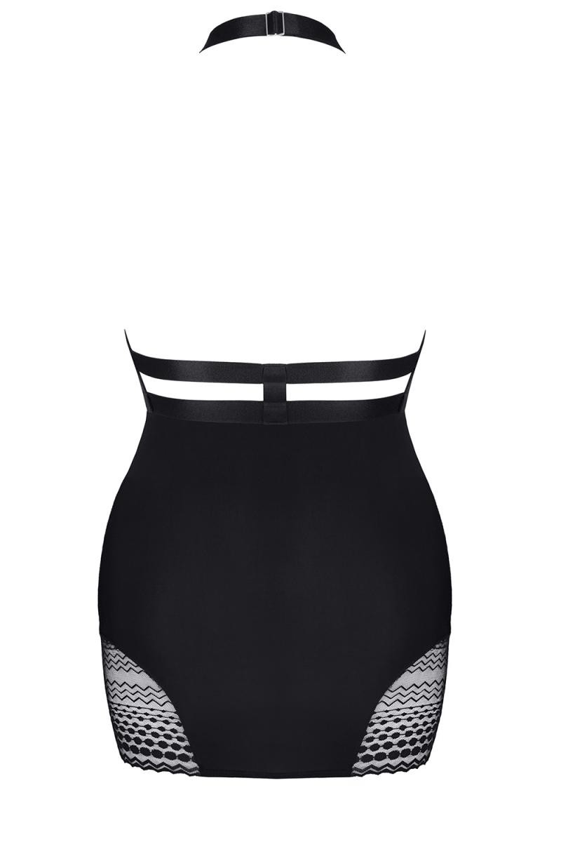 Schwarzes Minikleid mit schwarzer Spitze von Demoniq - Bild 4 von 6