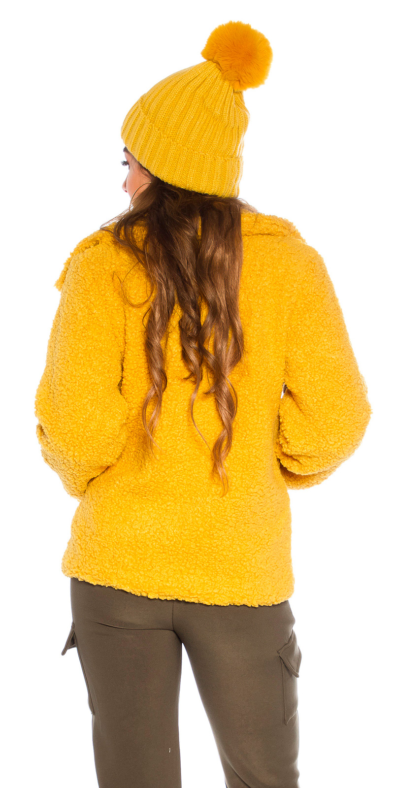 Teddy Kuschel Jacke mit Reverse, Teddy-Fleece-Jacke mit Satinfutter  - Bild 16 von 36