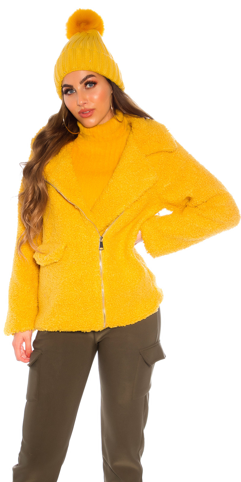 Teddy Kuschel Jacke mit Reverse, Teddy-Fleece-Jacke mit Satinfutter  - Bild 18 von 36