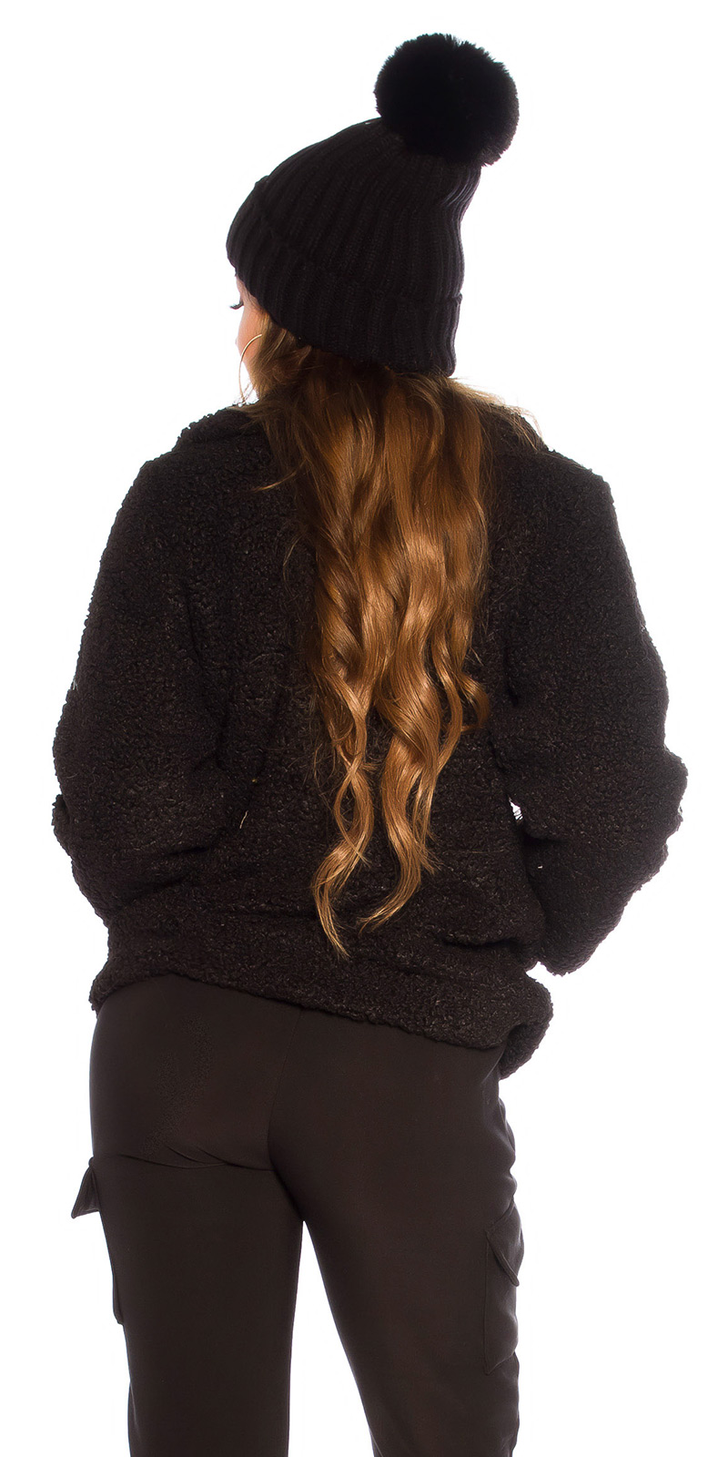 Teddy Kuschel Jacke mit Reverse, Teddy-Fleece-Jacke mit Satinfutter  - Bild 30 von 36