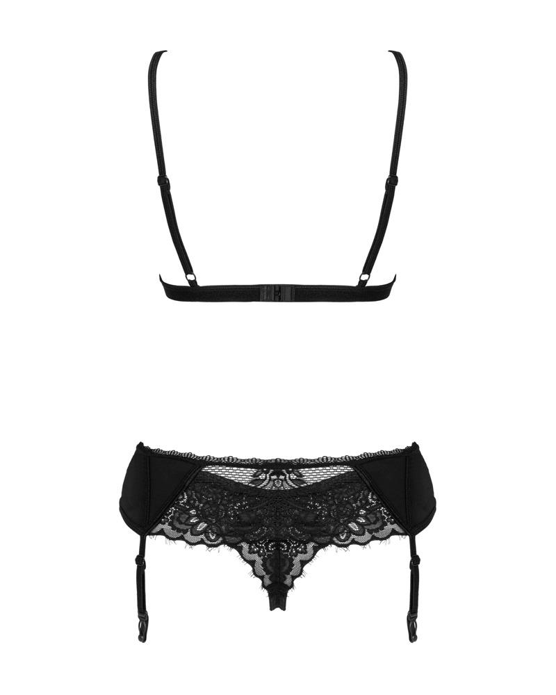 Obsessive Soft-BH, Strapsgurt und String im 3-teiligen Verführ-Set Maderris.  - Bild 4 von 4