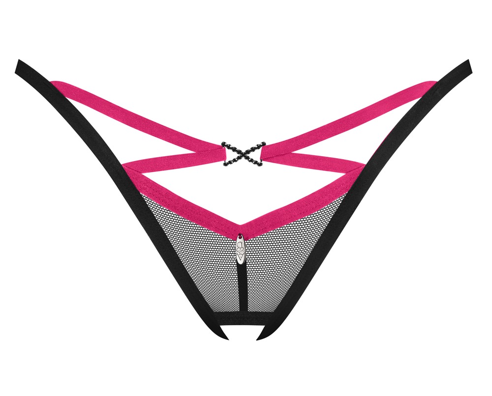 Obsessive Der schwarze Riostring ouvert besteht aus weichem Powernet und ist  - Bild 4 von 5