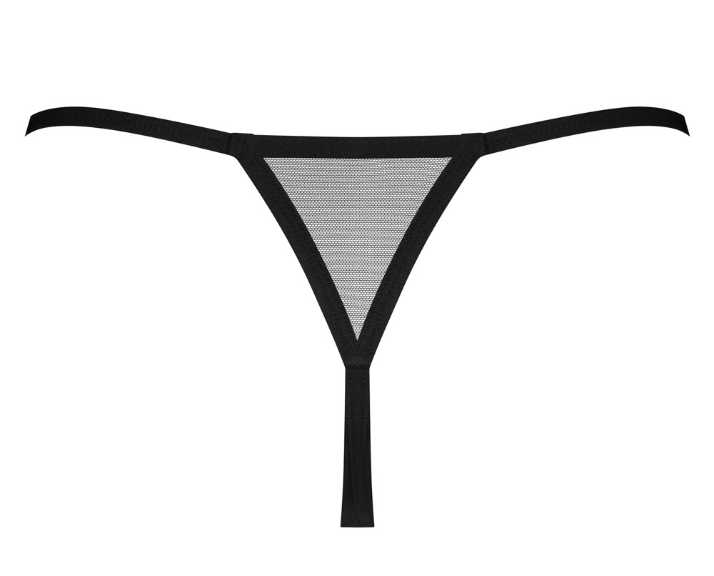 Obsessive Der schwarze Riostring ouvert besteht aus weichem Powernet und ist  - Bild 5 von 5